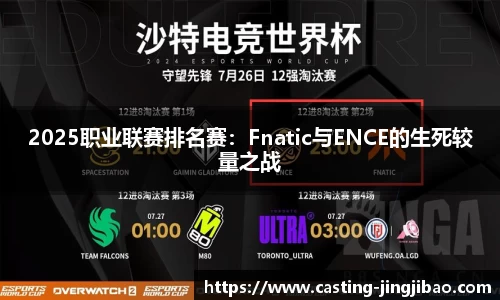 2025职业联赛排名赛：Fnatic与ENCE的生死较量之战