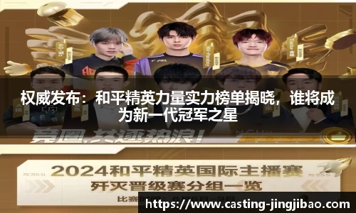 权威发布：和平精英力量实力榜单揭晓，谁将成为新一代冠军之星